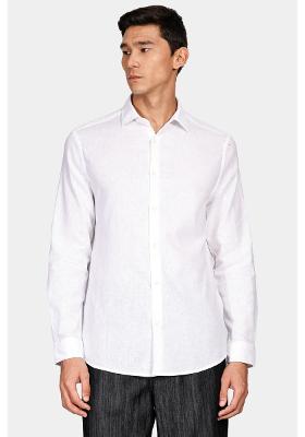 Camisa Aramis Regular Linho Com Algodão f Branco