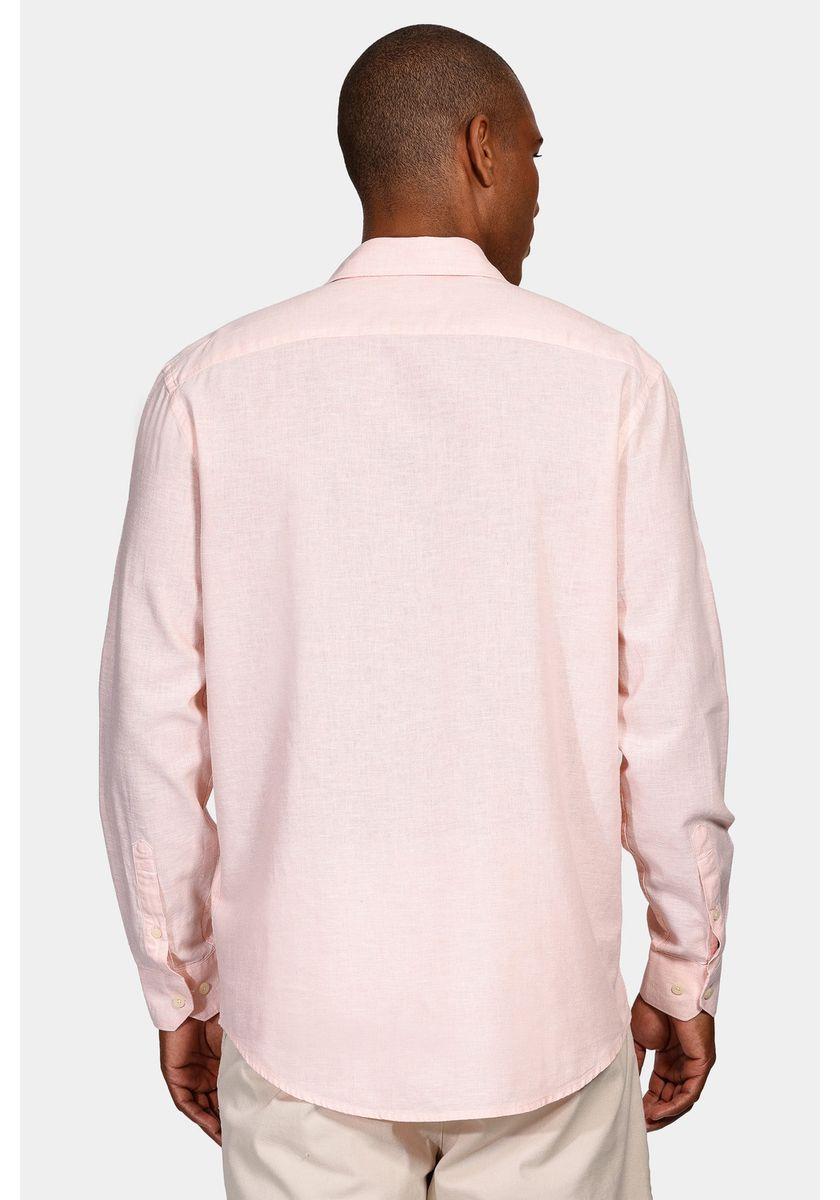 Camisa Aramis Regular Linho Com Algodão f Coral - 4