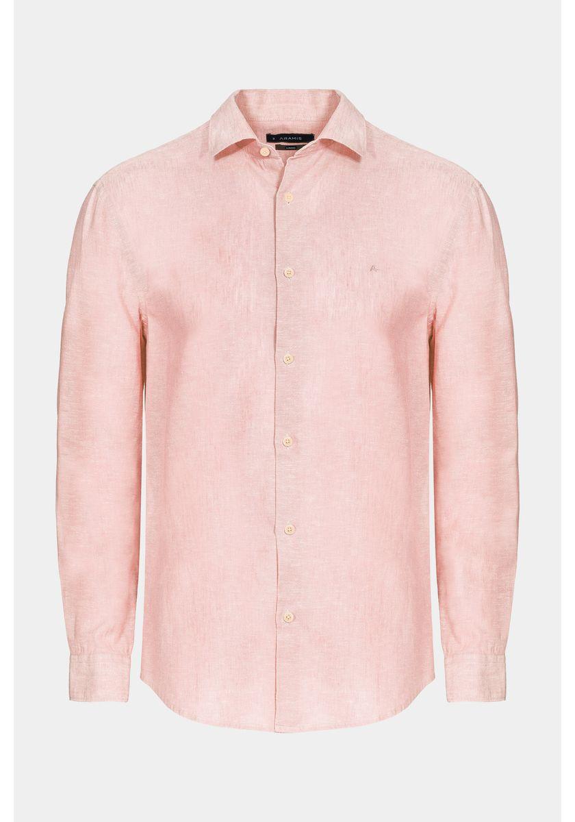 Camisa Aramis Regular Linho Com Algodão f Coral - 6