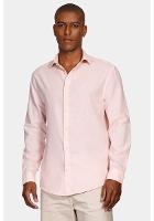 Camisa Aramis Regular Linho Com Algodão f Coral - 1
