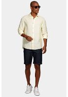 Camisa Aramis Regular Linho Com Algodão f Amarelo - 2