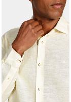 Camisa Aramis Regular Linho Com Algodão f Amarelo - 3