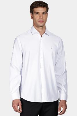 Camisa Aramis Regular Falso Liso Misto Branco