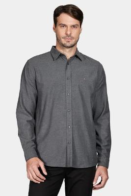 Camisa Aramis Regular Flannel Twill Preto
