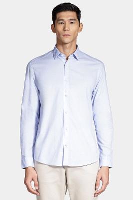 Camisa Aramis Slim Fil a Fil Antilia Azul Celeste