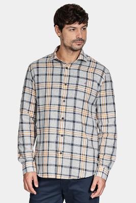 Camisa Aramis Slim Flame Xadrez Marinho