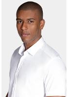 Camisa Aramis Slim Tricoline Stretch Liso Branco - 3