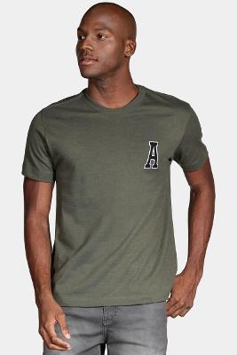 Camiseta Aramis Manga Curta Rugby Verde Militar