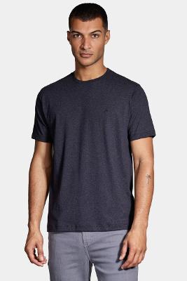 Camiseta Aramis Manga Curta Melange Azul Marinho