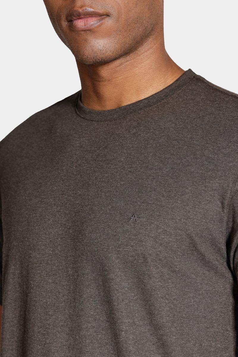 Camiseta Aramis Manga Curta Melange Verde Militar - 3