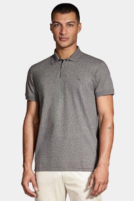 Polo Aramis Piquet Gola Jacquard Verde Militar