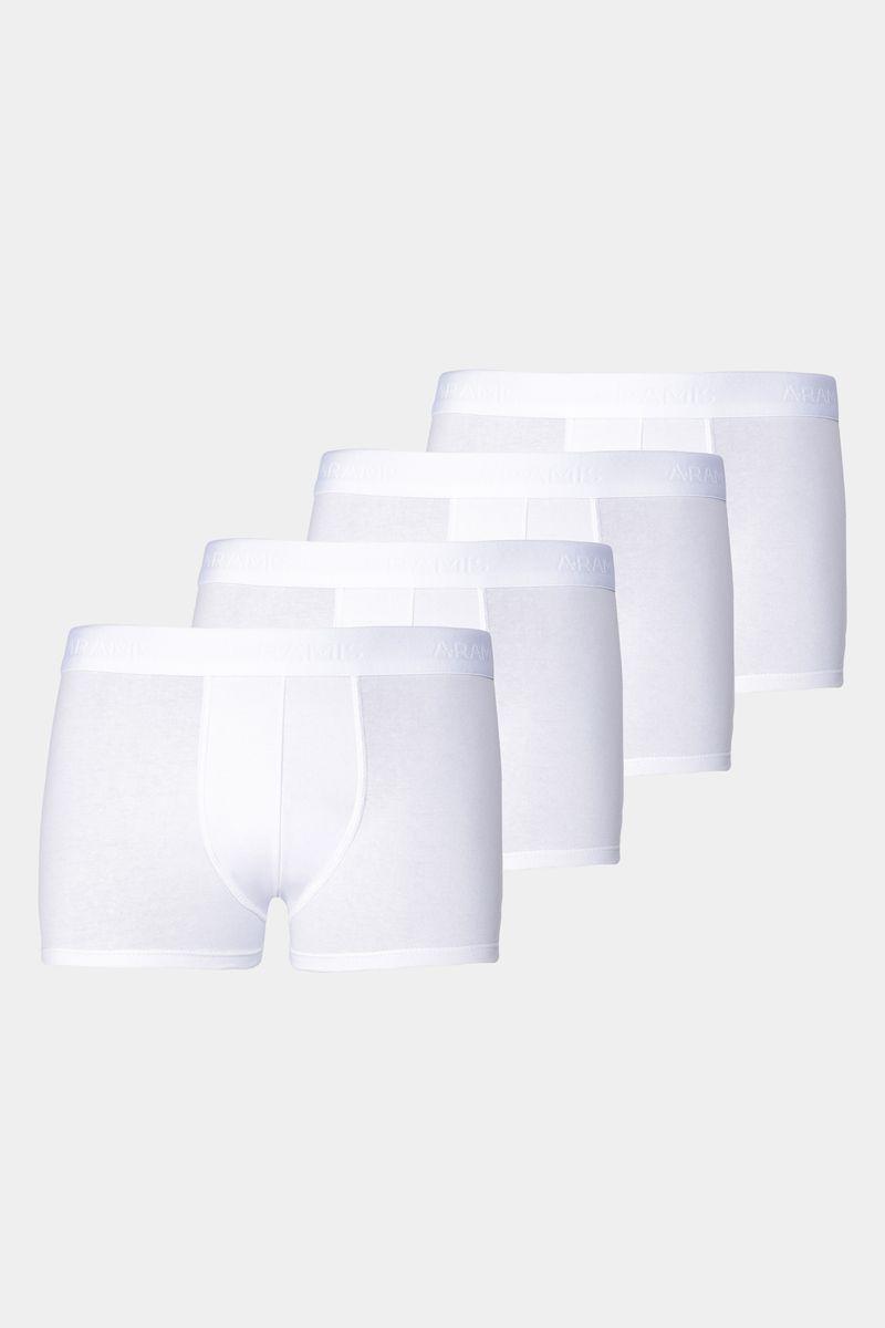 Kit Aramis 4 Cuecas Boxer Cotton Branco - 1