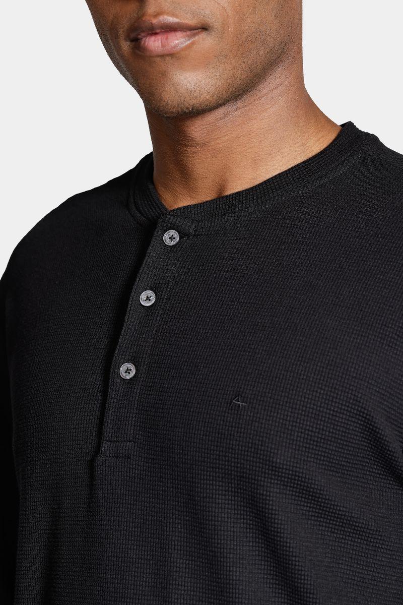 Camiseta Aramis Manga Longa Portuguesa Quadrile Preto - 3