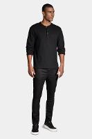 Camiseta Aramis Manga Longa Portuguesa Quadrile Preto - 2