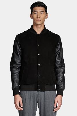 Jaqueta Aramis Bomber Couro Special Edition Preto