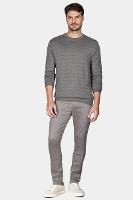 Tricot Aramis Manga Longa Jacquard Zigue Zague Grafite - 2