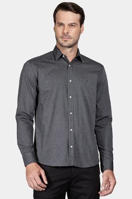 Camisa Aramis Slim Fil a Fil Antilia Preto