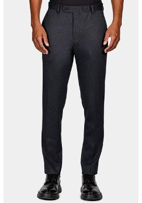 Calça Aramis Alfaiataria Malha Mescla Slim Marinho