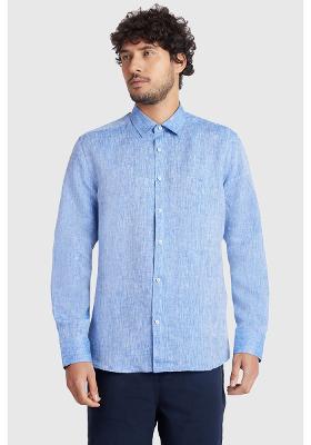 Camisa Aramis Manga Longa Slim Linho Irlandês Royal 112