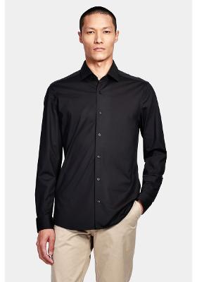 Camisa Aramis Manga Longa Slim Cetim Fio 120/2 Preto