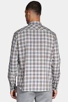 Camisa Aramis Manga Longa Regular Flanela Marrom - 3