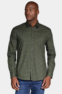 Camisa Aramis Manga Longa Stretch Xadrez Verde
