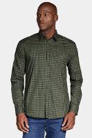 Camisa Aramis Manga Longa Stretch Xadrez Verde - 1