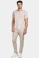 Camisa Regular Fil a Fil Areia - 2