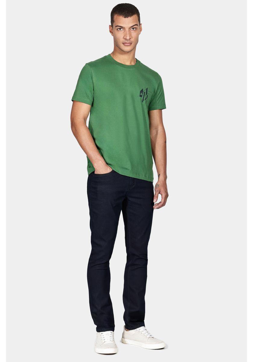 Camiseta Aramis Manga Curta Linha Geométricas Verde Bandeira - 2