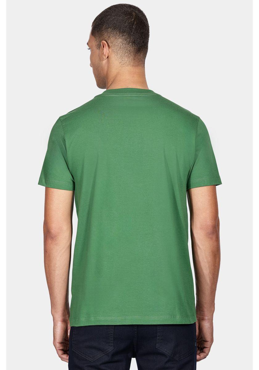 Camiseta Aramis Manga Curta Linha Geométricas Verde Bandeira - 4