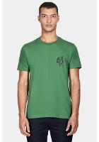 Camiseta Aramis Manga Curta Linha Geométricas Verde Bandeira - 1