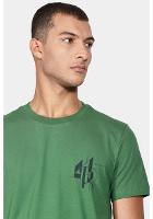 Camiseta Aramis Manga Curta Linha Geométricas Verde Bandeira - 3