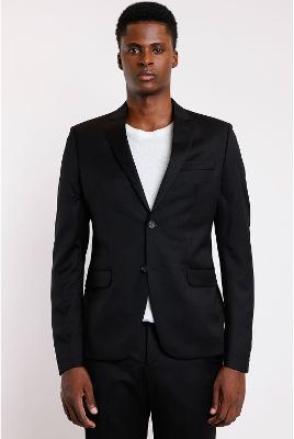 Costume Aramis Lã Super Slim Falso Liso Preto