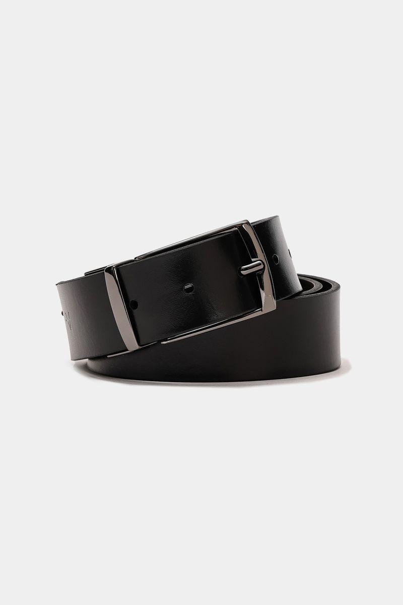 Cinto Aramis Dupla Face Estampado 35mm Café Com Preto - 4