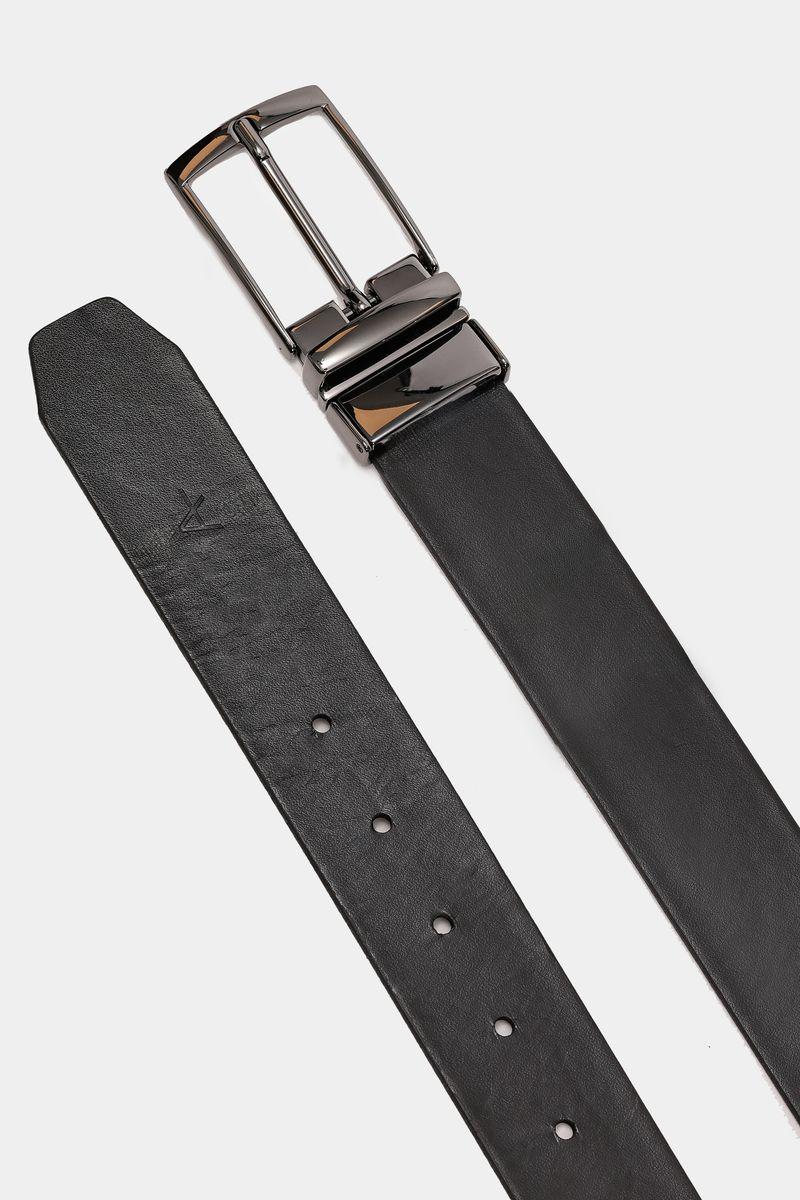 Cinto Aramis Dupla Face Estampado 35mm Café Com Preto - 6