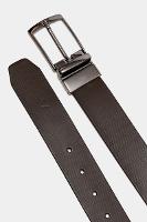 Cinto Aramis Dupla Face Estampado 35mm Café Com Preto - 3