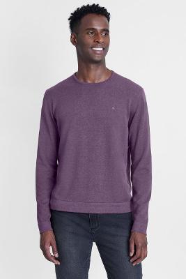 Tricot Aramis Manga Longa Gola Careca Lilas