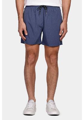 Shorts Aramis de Elástico Mescla Color Indigo 112