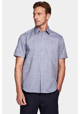 Camisa Manga Curta Move Regular Flamê Bosco Azul Escuro