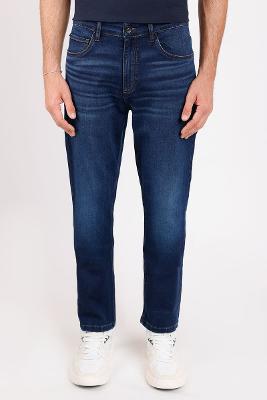 Calça Jeans Slim X-Treme Moletom St Azul Escuro