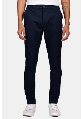 Calça Aramis Chino Skinny Clássica Sarja Marinho