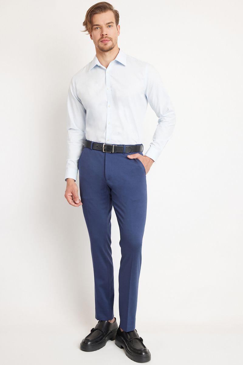 Calça Alfaiataria Cós Ajustável Marinho - 2