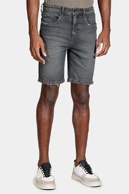 Bermuda Aramis Jeans Dirty Azul Escuro