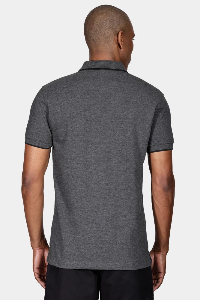 Polo Aramis Classic 1 Friso Grafite M. Com Preto - 4