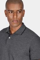 Polo Aramis Classic 1 Friso Grafite M. Com Preto - 3