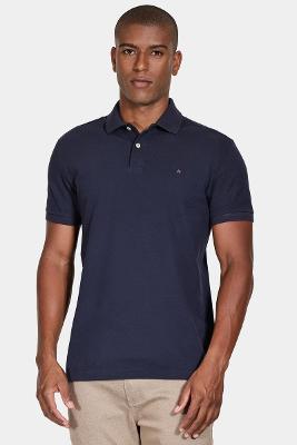 Polo Básica Piquet Marinho
