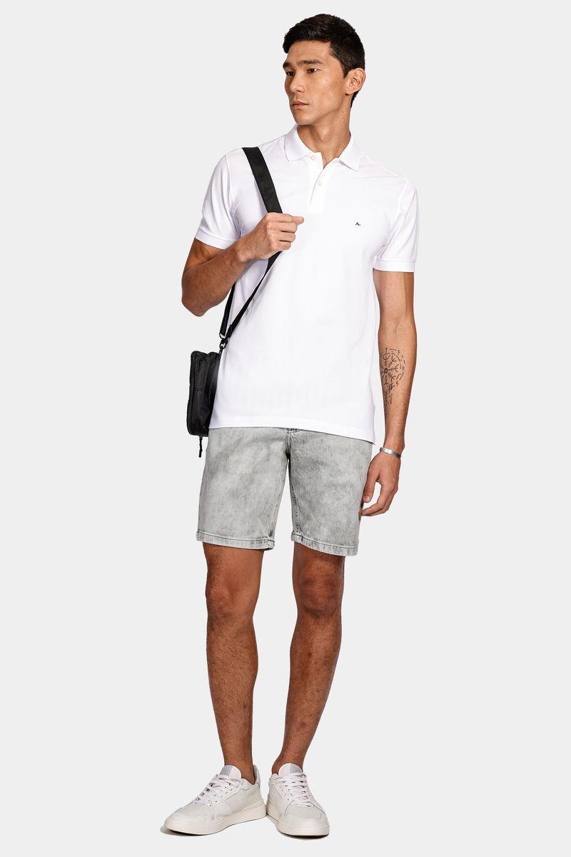 Polo Básica Piquet Branco - 2