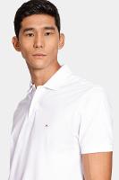 Polo Básica Piquet Branco - 3