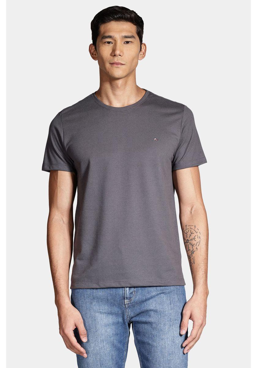 Camiseta Manga Curta Lisboa Cinza - 1