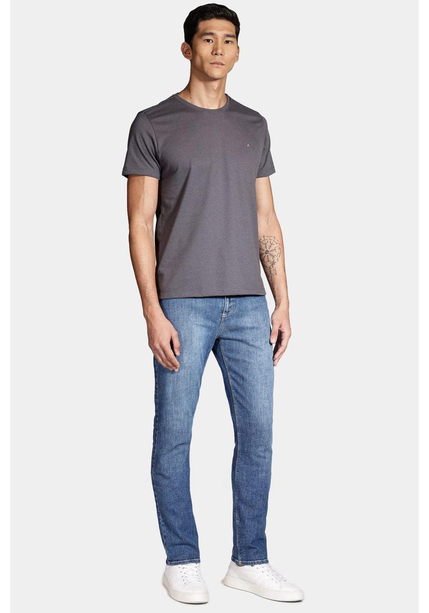 Camiseta Manga Curta Lisboa Cinza - 2